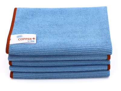 Copper+ Mikrofasertuch mit Kupferbeschichtung zur Desinfektion - Blau